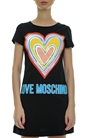 LOVE MOSCHINO-Rochie Jerseu mini cu logo grafic inima